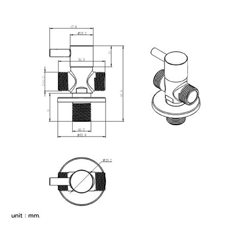 สต๊อปวาล์ว 2 ทาง PAINI COV27CPE_7