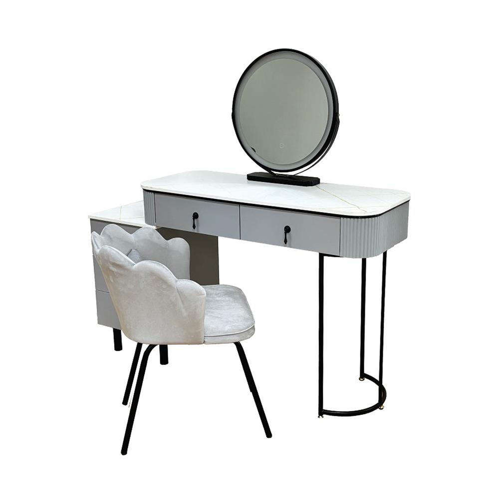 โต๊ะเครื่องแป้ง KONCEPT AIRRIKA 19225281 W119XD40XH77 CM สีเทา