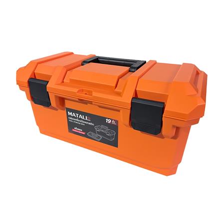 กล่องเครื่องมือพลาสติก MATALL HL3078-N 19 นิ้ว สีดำ/ส้ม_0