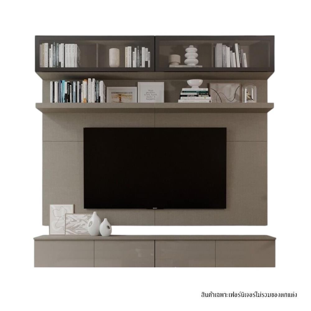 ชุดตู้วางทีวี SB BUILT IN WISEST 19238192 240 ซม. สีเบจ