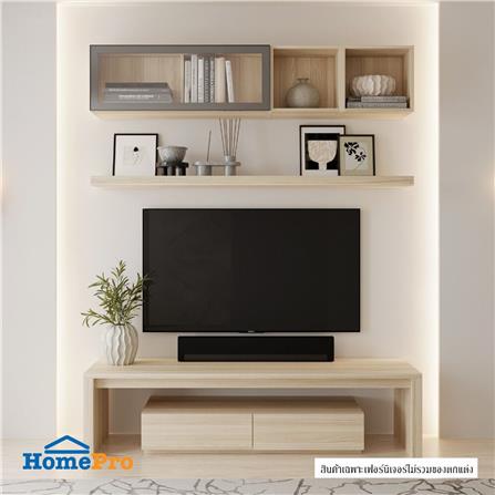ชุดตู้วางทีวี SB BUILT IN WISEST 19238495 180 ซม. สี CANYON OAK_1