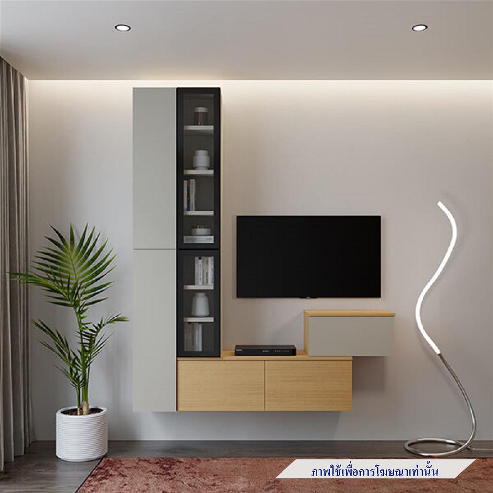ชุดตู้วางทีวี SB BUILT IN WISEST 19239318 180 ซม. สีเทา/น้ำตาล