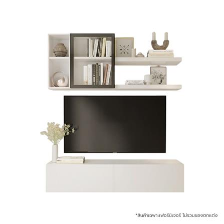 ชุดตู้วางทีวี SB BUILT IN WISEST 19238496 180 ซม. สีขาว_0