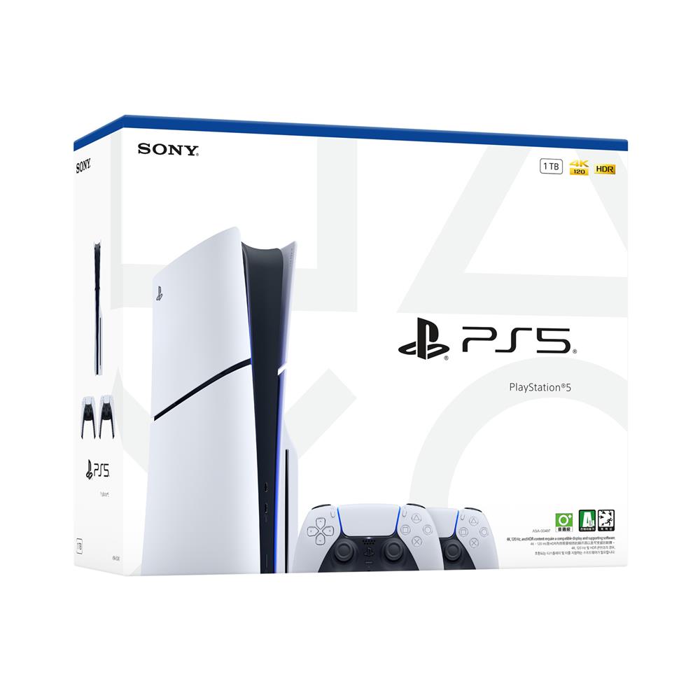 เครื่องเล่นเกม SONY PLAYSTATION 5 SLIM DISC EDITION WITH 2 DUAL SENSE ASIA-00497