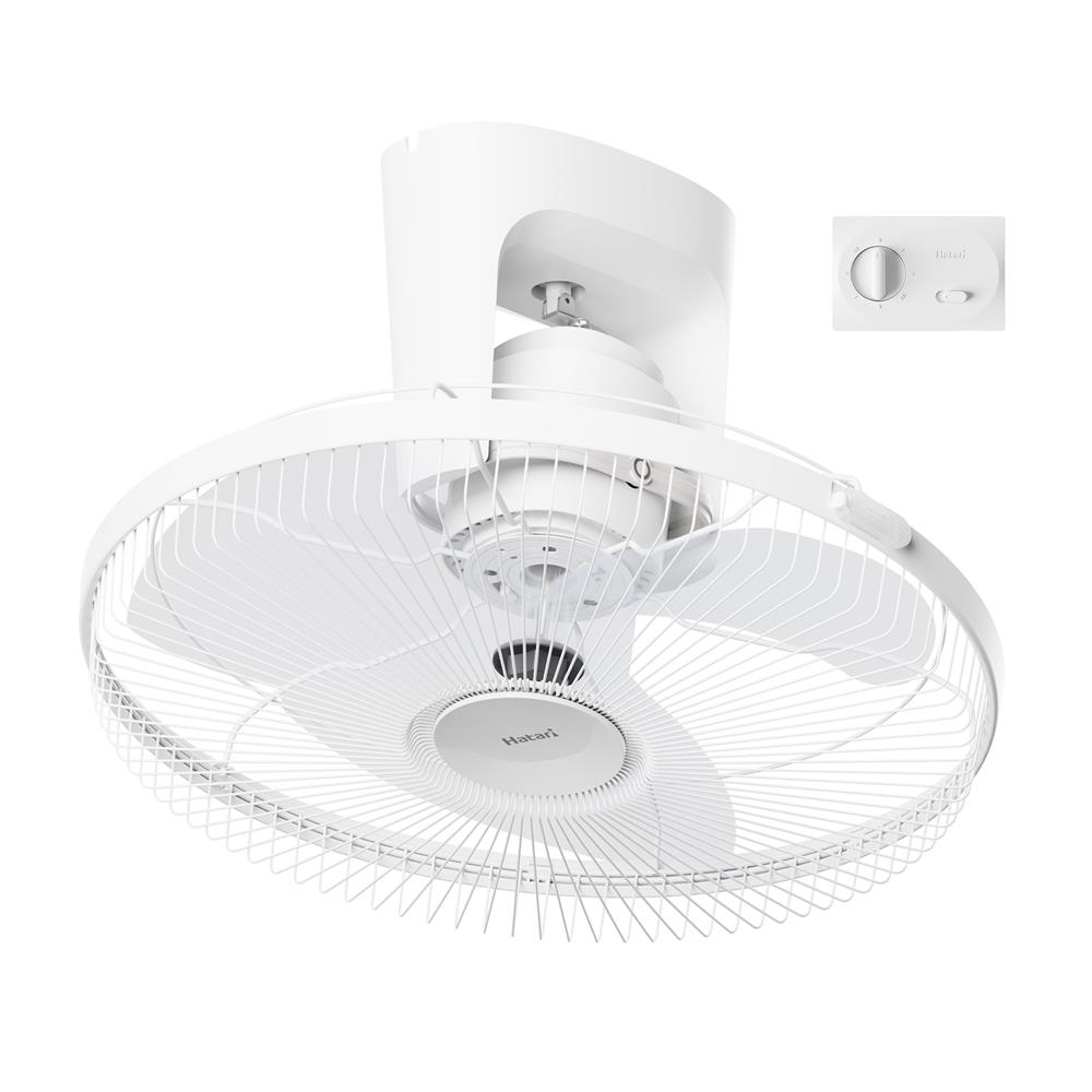 พัดลมติดเพดาน 18 นิ้ว HATARI C18M1(S) สีขาว