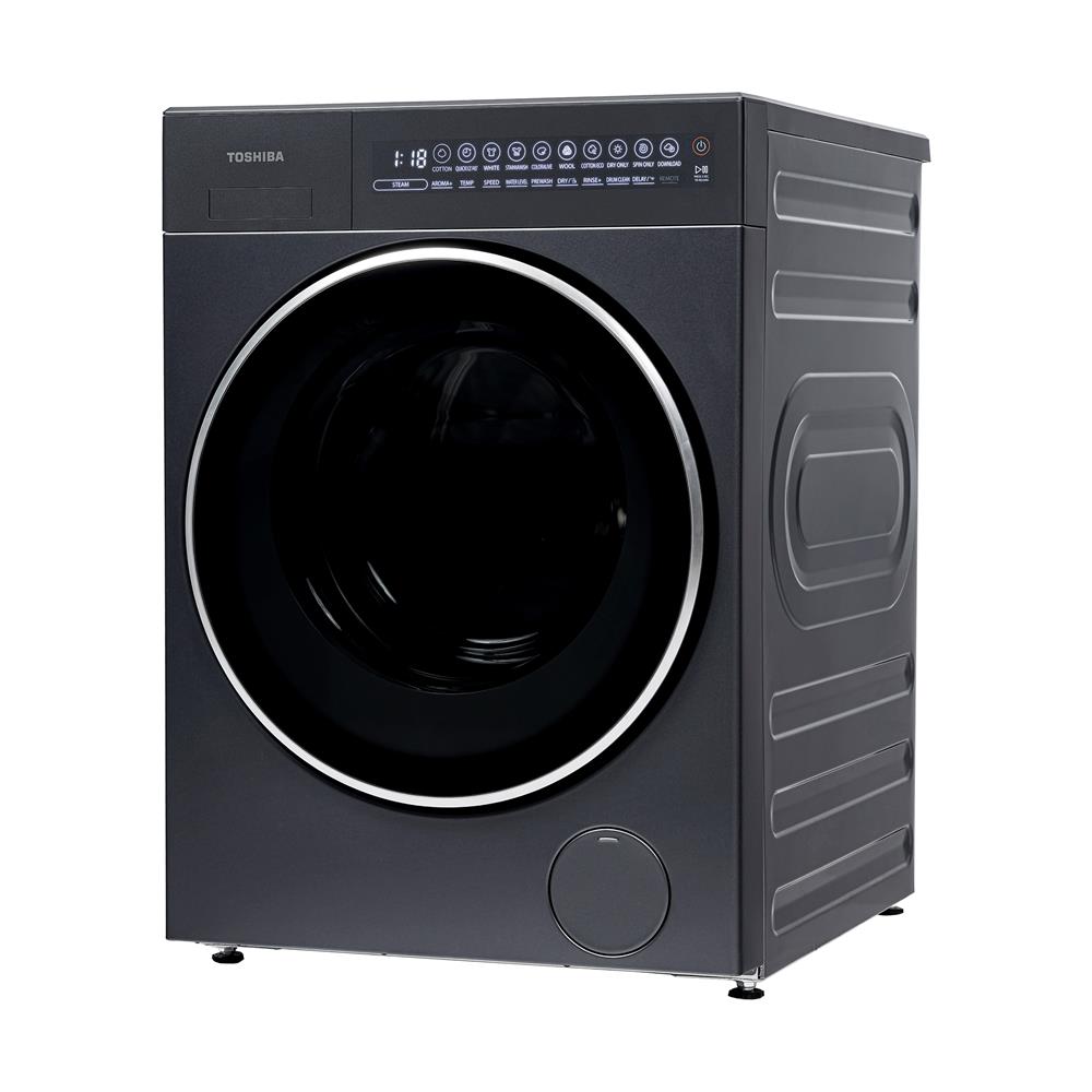 เครื่องซักอบผ้าฝาหน้า TOSHIBA TWD-T35BP160MWT(MG) 15/9 กก. อินเวอร์เตอร์ สีเทาดำ