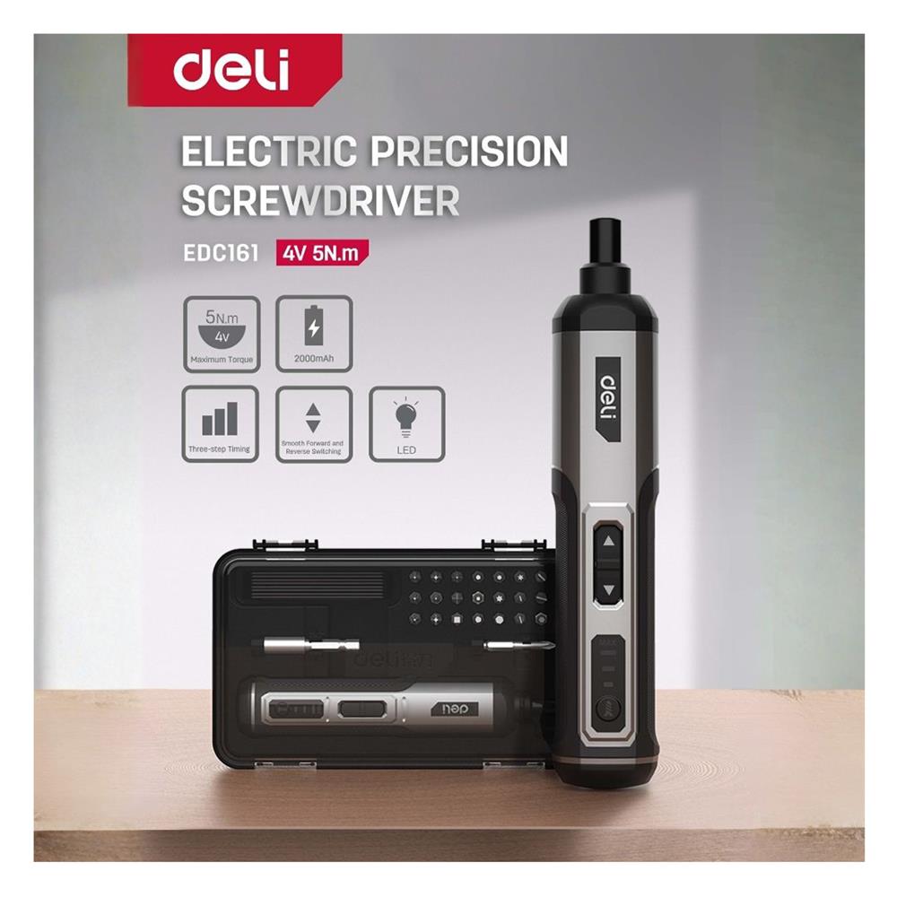 สว่านไขควงไร้สาย DELI EDC161 4 โวลต์
