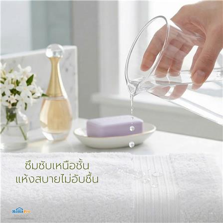 ผ้าขนหนู HOME LIVING STYLE CHARLOTTE 27x54 นิ้ว สี WHITE_6