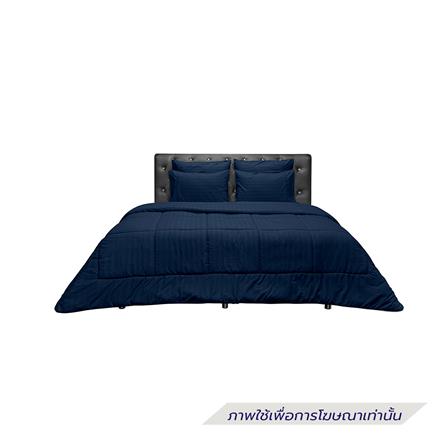 ชุดผ้าปูที่นอน 3.5 ฟุต (ชุด 4 ชิ้น) PICASSO SMILE สี NAVY BLUE_1