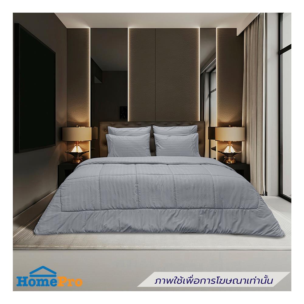 ชุดผ้าปูที่นอน 6 ฟุต (ชุด 6 ชิ้น) PICASSO SMILE สี GREY