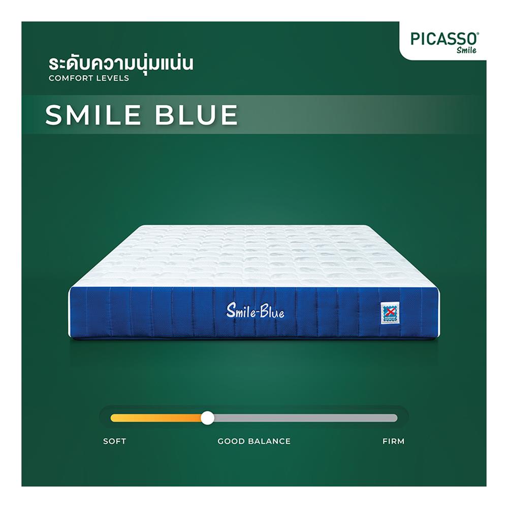ที่นอน 3.5 ฟุต PICASSO COMFORT SMILE BLUE