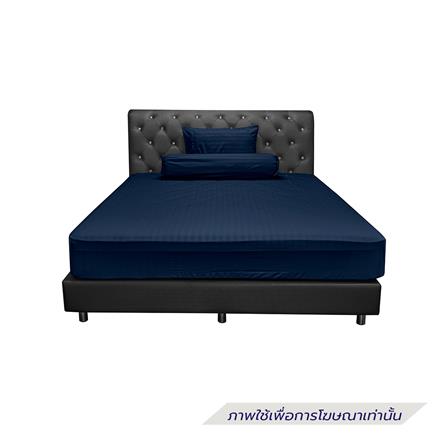 ชุดผ้าปูที่นอน 3.5 ฟุต (ชุด 3 ชิ้น) PICASSO SMILE สี NAVY BLUE_1