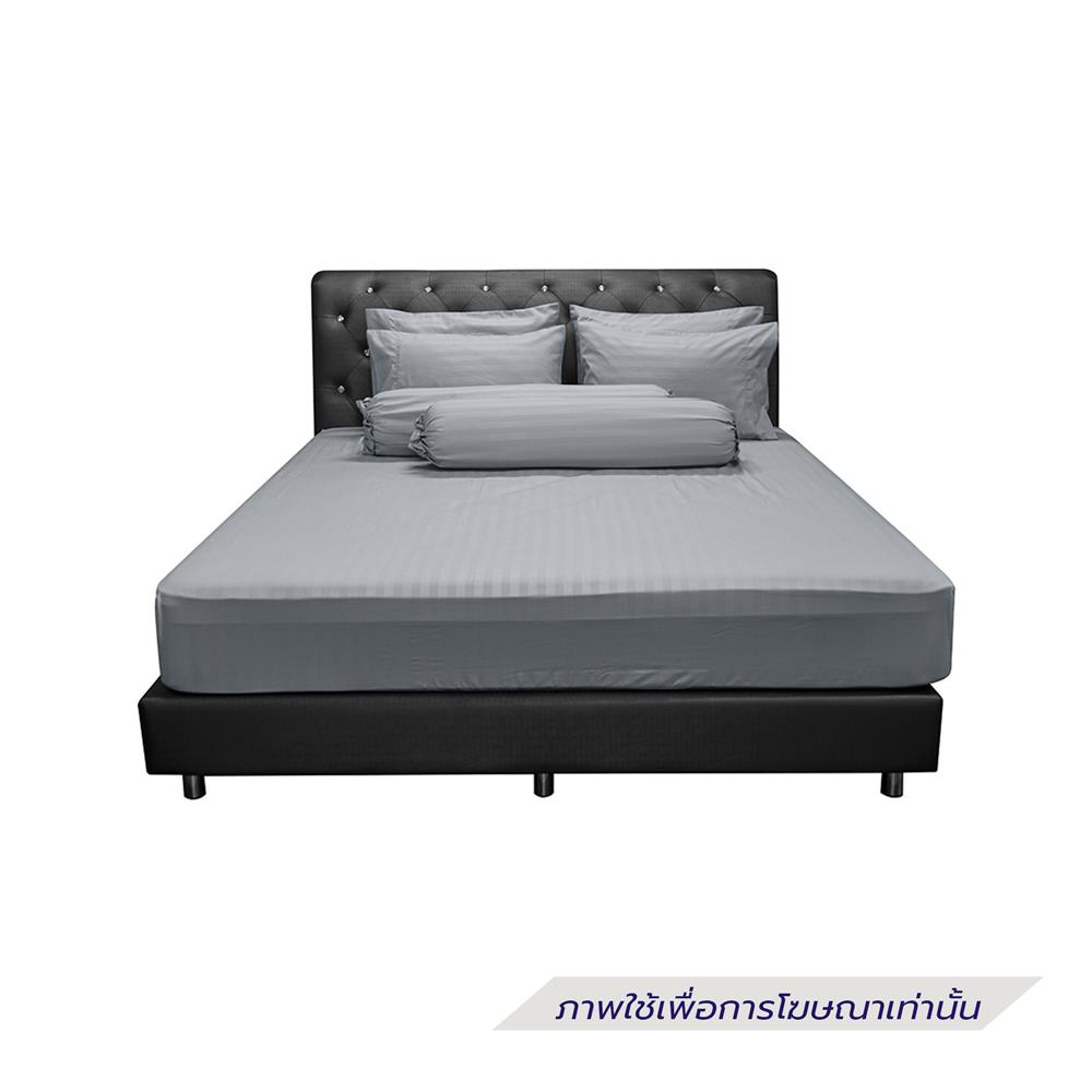 ชุดผ้าปูที่นอน 6 ฟุต (ชุด 5 ชิ้น) PICASSO SMILE สี GREY