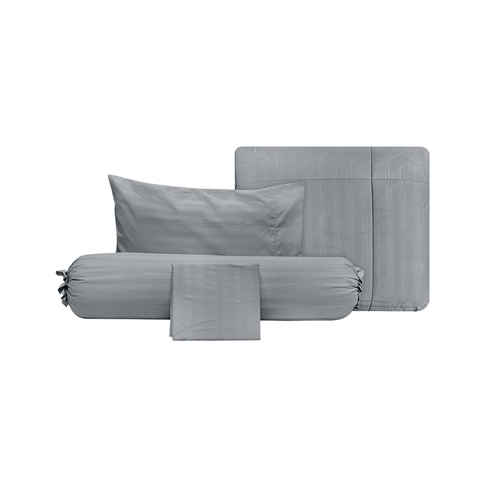 ชุดผ้าปูที่นอน 3.5 ฟุต (ชุด 4 ชิ้น) PICASSO SMILE สี GREY
