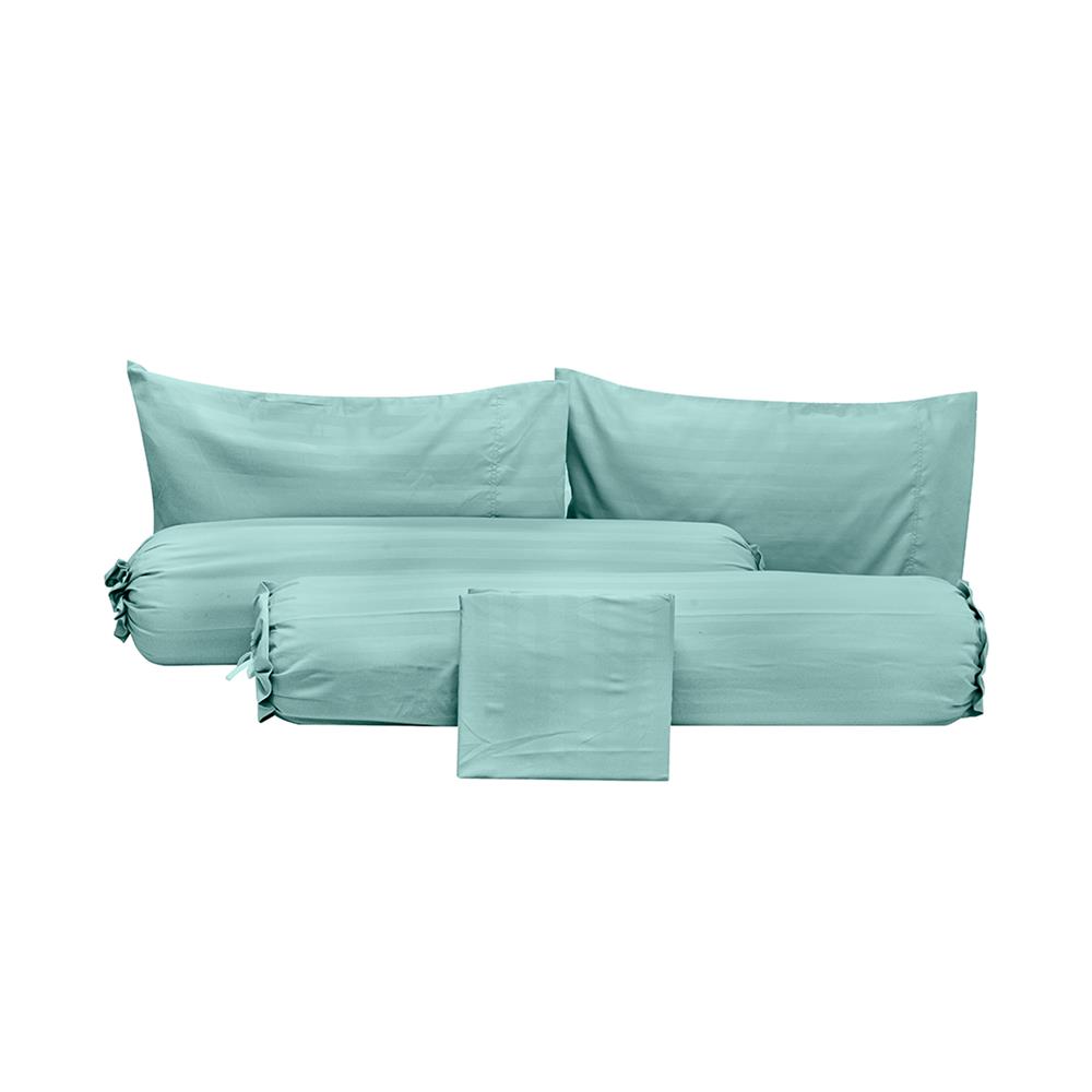 ชุดผ้าปูที่นอน 5 ฟุต (ชุด 5 ชิ้น) PICASSO SMILE สี GREEN MINT