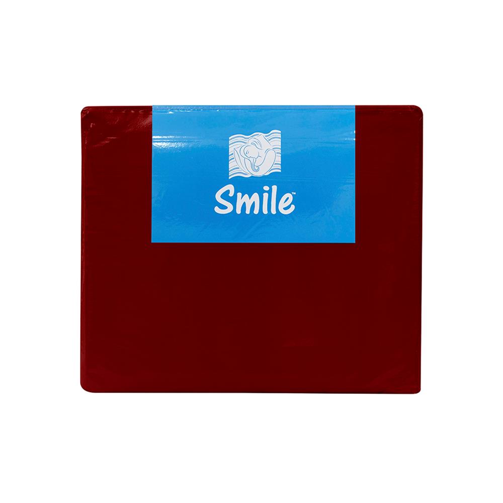 ชุดผ้าปูที่นอน 6 ฟุต (ชุด 5 ชิ้น) PICASSO SMILE สี BURGUNDY