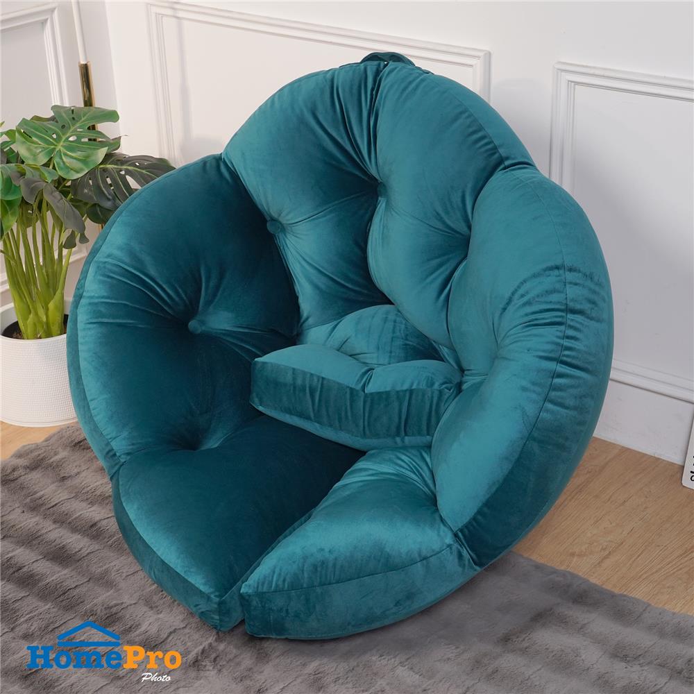 เบาะรองนั่ง HOME LIVING STYLE FLOWER 34x43 นิ้ว สีเขียวเข้ม