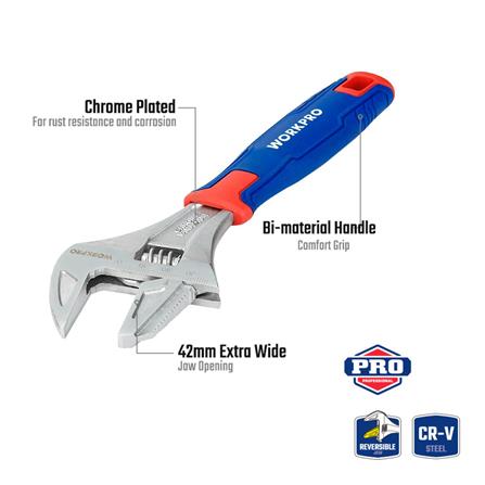 ประแจเลื่อนอเนกประสงค์ปากกว้าง 2IN1 WORKPRO WP272014 8 นิ้ว_3