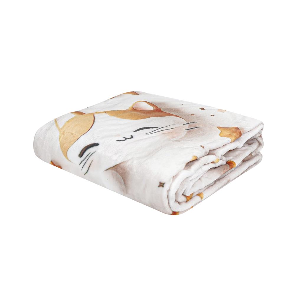 ผ้าห่ม SNAZZ 3D MIU 50x60 นิ้ว สี BROWN