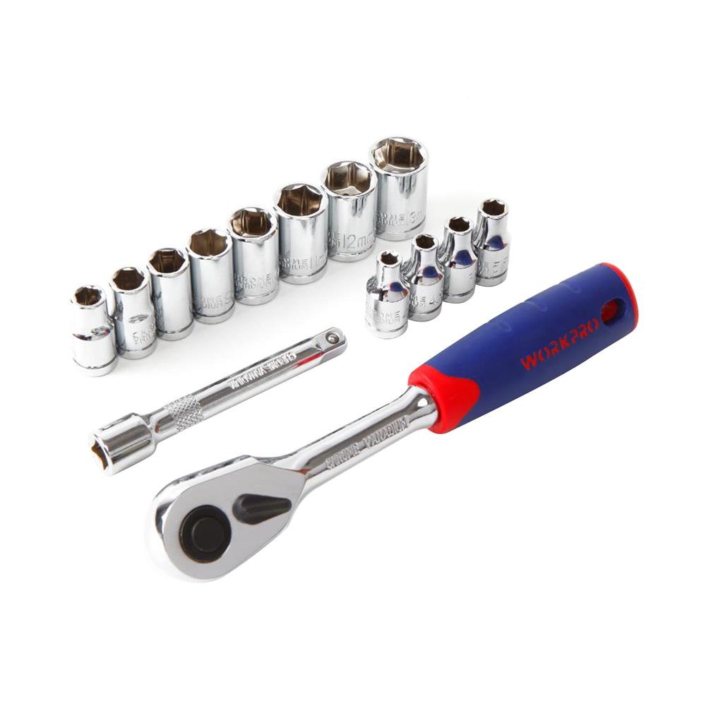 ชุดซ็อกเกต WORKPRO WP202556 1/4นิ้ว 14 ชิ้น