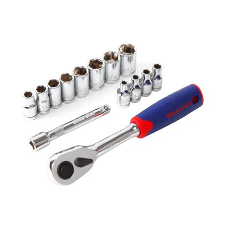 ชุดซ็อกเกต WORKPRO WP202556 1/4นิ้ว 14 ชิ้น_0