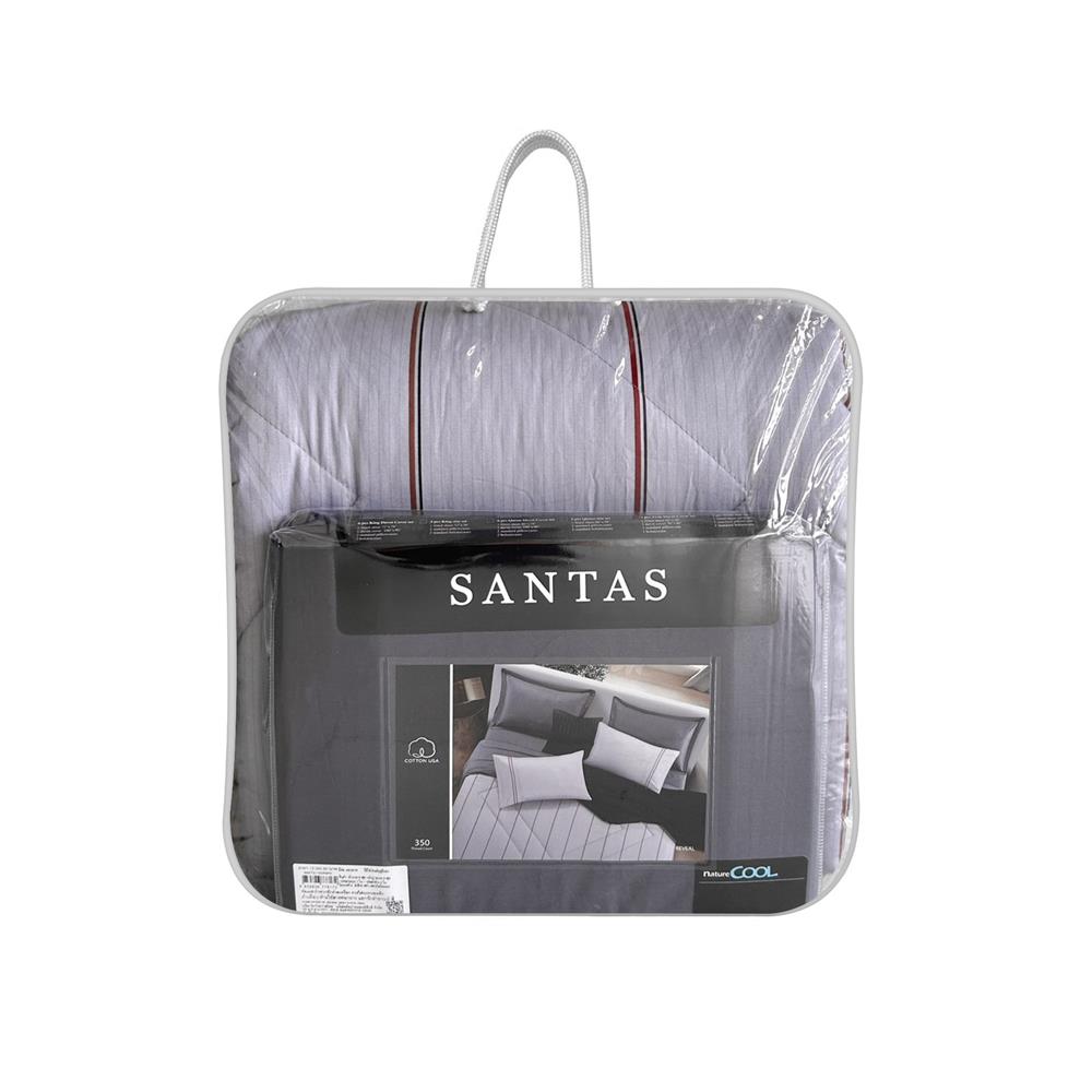 ชุดผ้าปูที่นอน 6 ฟุต (ชุด 6 ชิ้น) SANTAS COTTON USA REVEAL GR