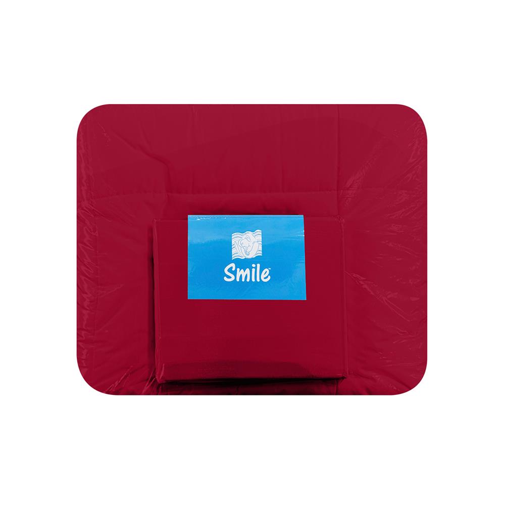 ชุดผ้าปูที่นอน 3.5 ฟุต (ชุด 4 ชิ้น) PICASSO SMILE สี BURGUNDY