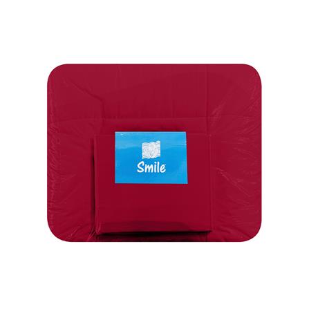 ชุดผ้าปูที่นอน 3.5 ฟุต (ชุด 4 ชิ้น) PICASSO SMILE สี BURGUNDY_3