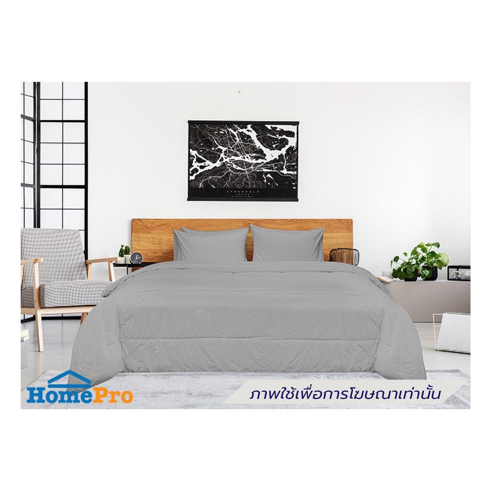 ชุดผ้าปูที่นอน 3.5 ฟุต (ชุด 4 ชิ้น) PICASSO SMILE สี GREY