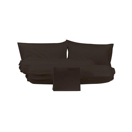ชุดผ้าปูที่นอน 6 ฟุต (ชุด 5 ชิ้น) PICASSO SMILE สี BROWN_2