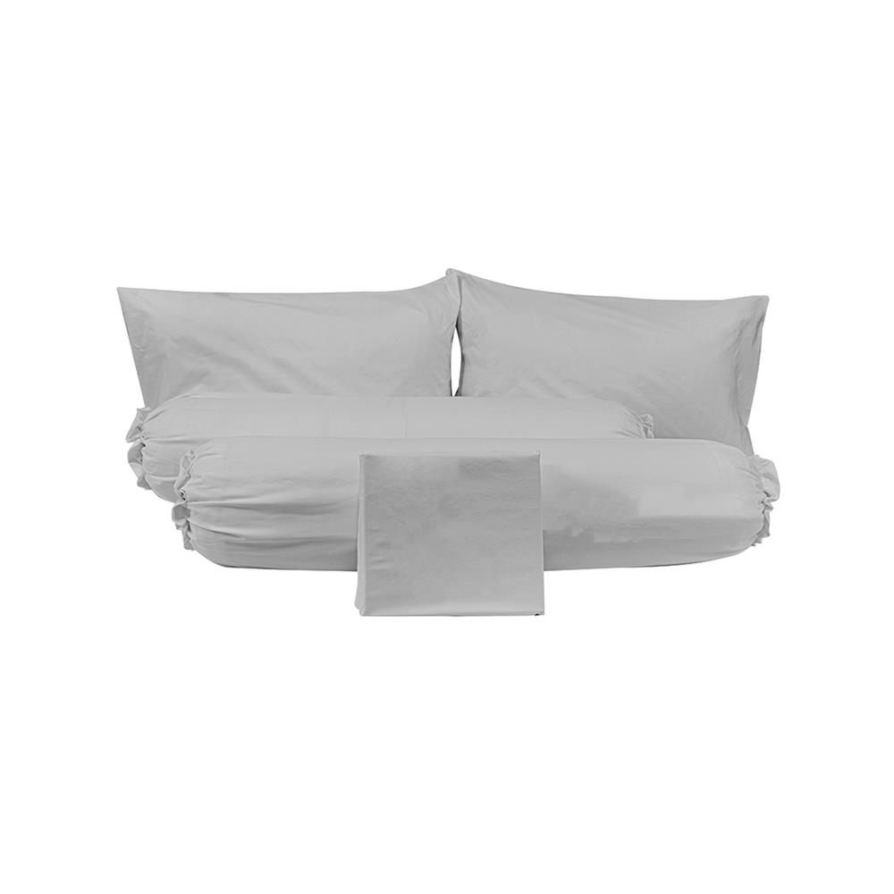 ชุดผ้าปูที่นอน 5 ฟุต (ชุด 5 ชิ้น) PICASSO SMILE สี GREY
