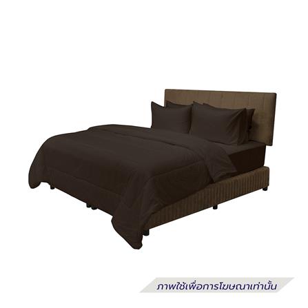 ชุดผ้าปูที่นอน 3.5 ฟุต (ชุด 4 ชิ้น) PICASSO SMILE สี BROWN_1