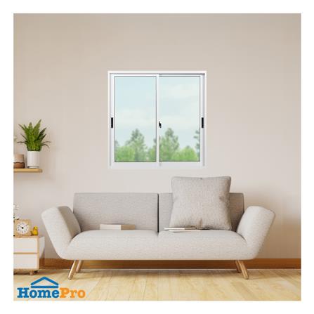 หน้าต่างบานเลื่อน อะลูมิเนียม S-S KPA ECO 100x100 ซม. สีขาว_1