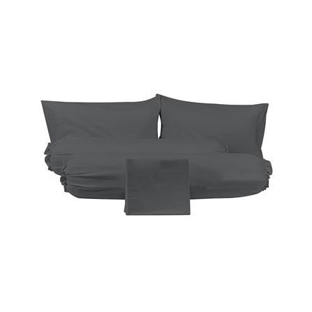 ชุดผ้าปูที่นอน 5 ฟุต (ชุด 5 ชิ้น) PICASSO SMILE สี DARK GREY_2