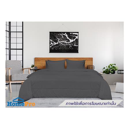 ชุดผ้าปูที่นอน 3.5 ฟุต (ชุด 3 ชิ้น) PICASSO SMILE สี DARK GREY_0