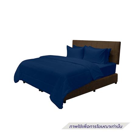 ชุดผ้าปูที่นอน 6 ฟุต (ชุด 6 ชิ้น) PICASSO SMILE สี NAVY BLUE_1