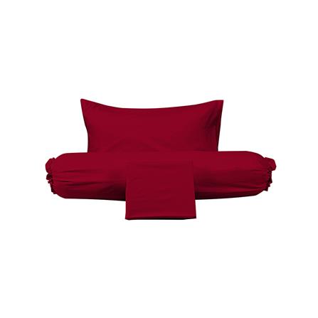 ชุดผ้าปูที่นอน 3.5 ฟุต (ชุด 3 ชิ้น) PICASSO SMILE สี BURGUNDY_2