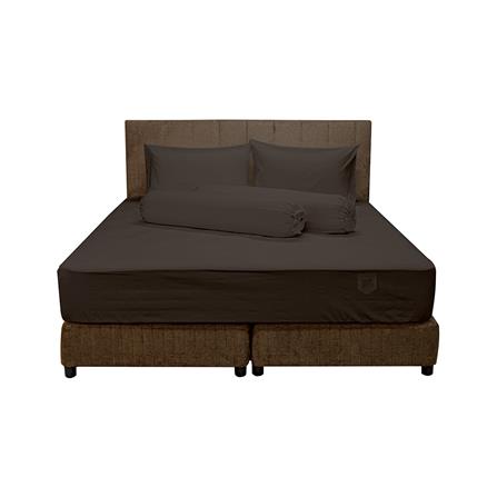 ชุดผ้าปูที่นอน 5 ฟุต (ชุด 5 ชิ้น) PICASSO SMILE สี BROWN_1