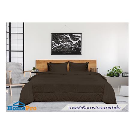 ชุดผ้าปูที่นอน 5 ฟุต (ชุด 5 ชิ้น) PICASSO SMILE สี BROWN_0