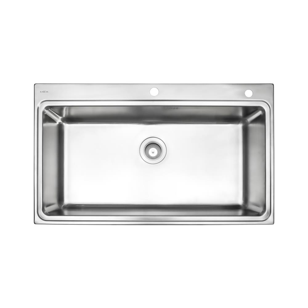 ซิงค์ฝัง 1 หลุม MEX BIX85BM-MF 86 ซม. สีเงิน
