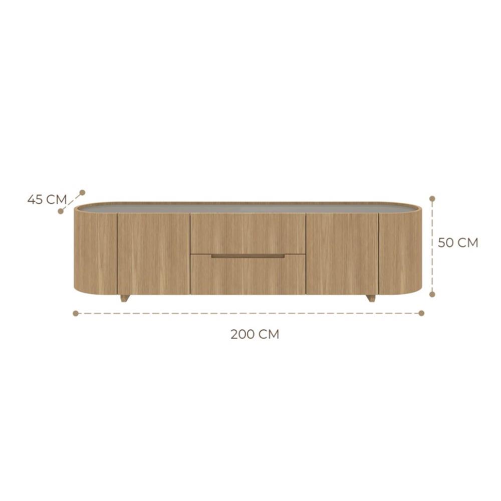 ตู้วางทีวี SB FURNITURE WINBER 19243372 สีวีเนียร์โอ๊ค
