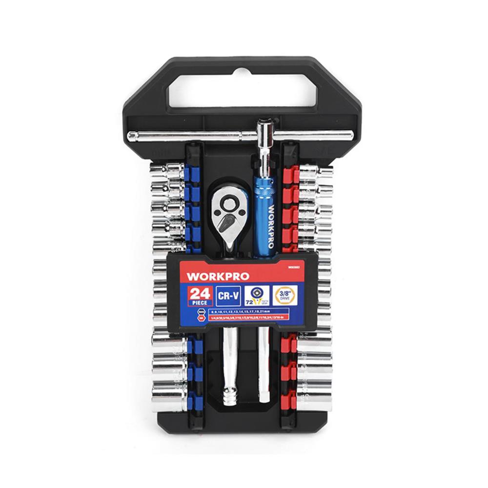 ชุดประแจบล็อคอเนกประสงค์ WORKPRO WP202553 3/8 นิ้ว 24 ชิ้น