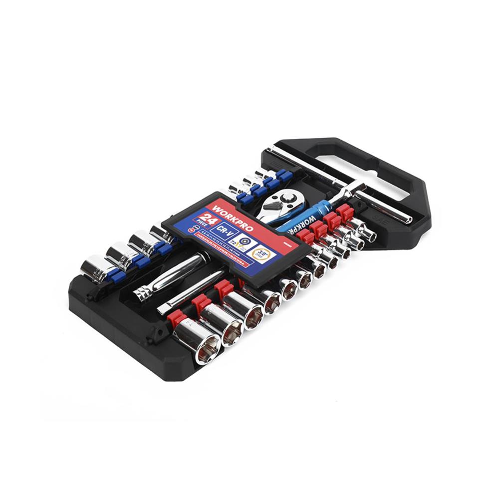 ชุดประแจบล็อคอเนกประสงค์ WORKPRO WP202553 3/8 นิ้ว 24 ชิ้น