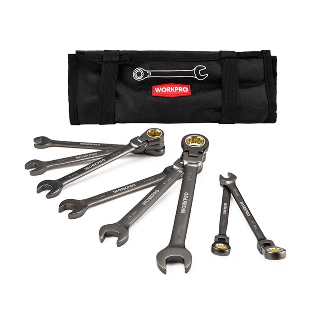 ชุดประแจแหวนปากตายพับได้ WORKPRO WP202521 (ชุด 8 ชิ้น)