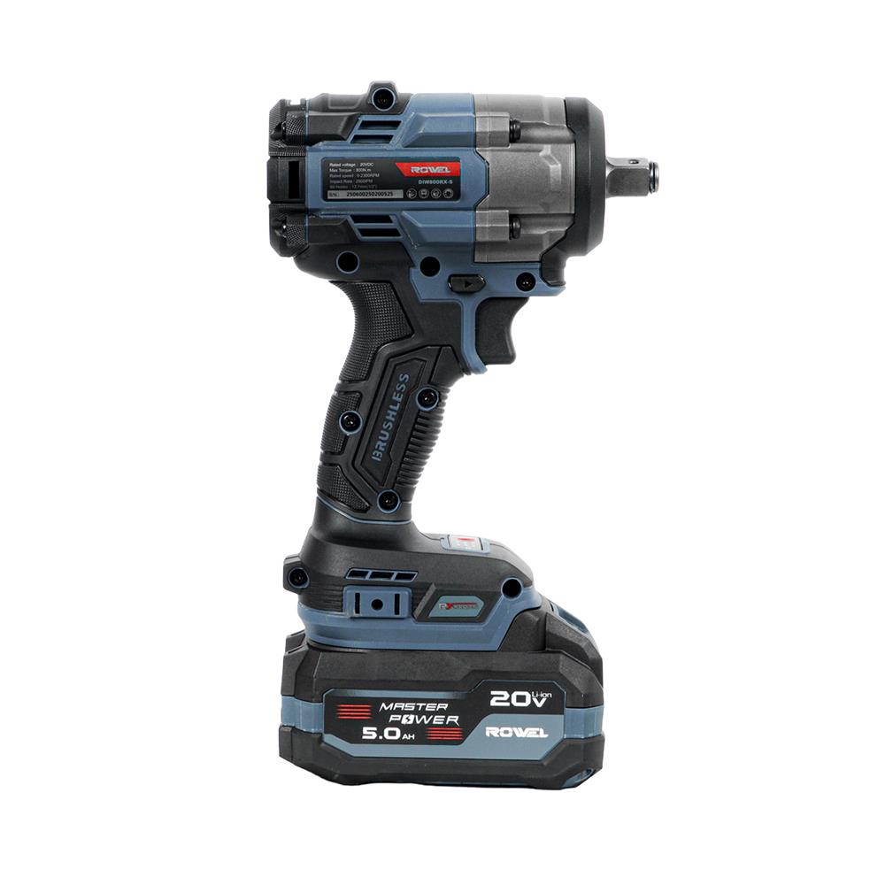 บล็อคกระแทกไร้สาย (พร้อมแบตเตอรี่) ROWEL DIW800RX-S 20 โวลต์