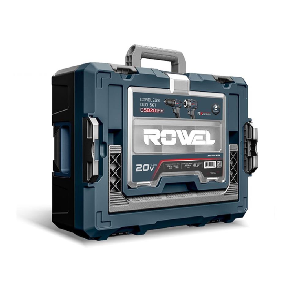 ชุดสว่านไร้สาย ROWEL RW-PT-TS-CSD201RX 20 โวลต์