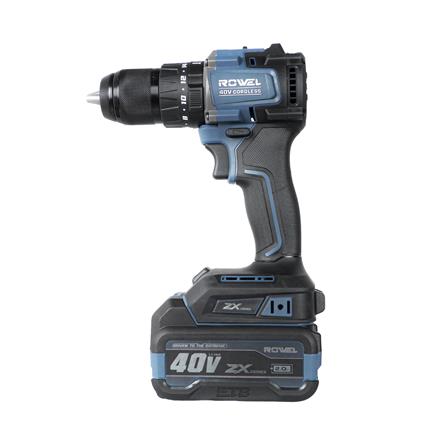 สว่านกระแทกไร้สาย (พร้อมแบตเตอรี่) ROWEL DBD700ZX 40 โวลต์_1