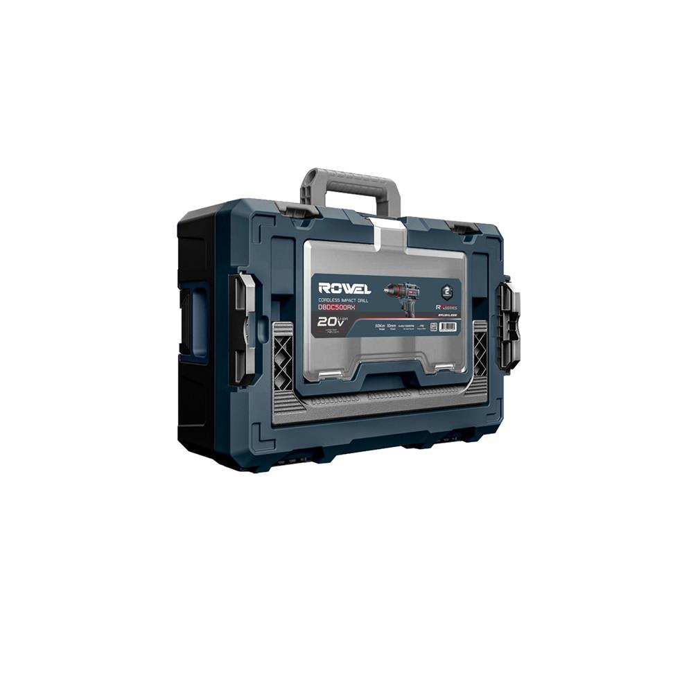 สว่านกระแทกไร้สาย (พร้อมแบตเตอรี่) ROWEL DBDC500RX 20 โวลต์