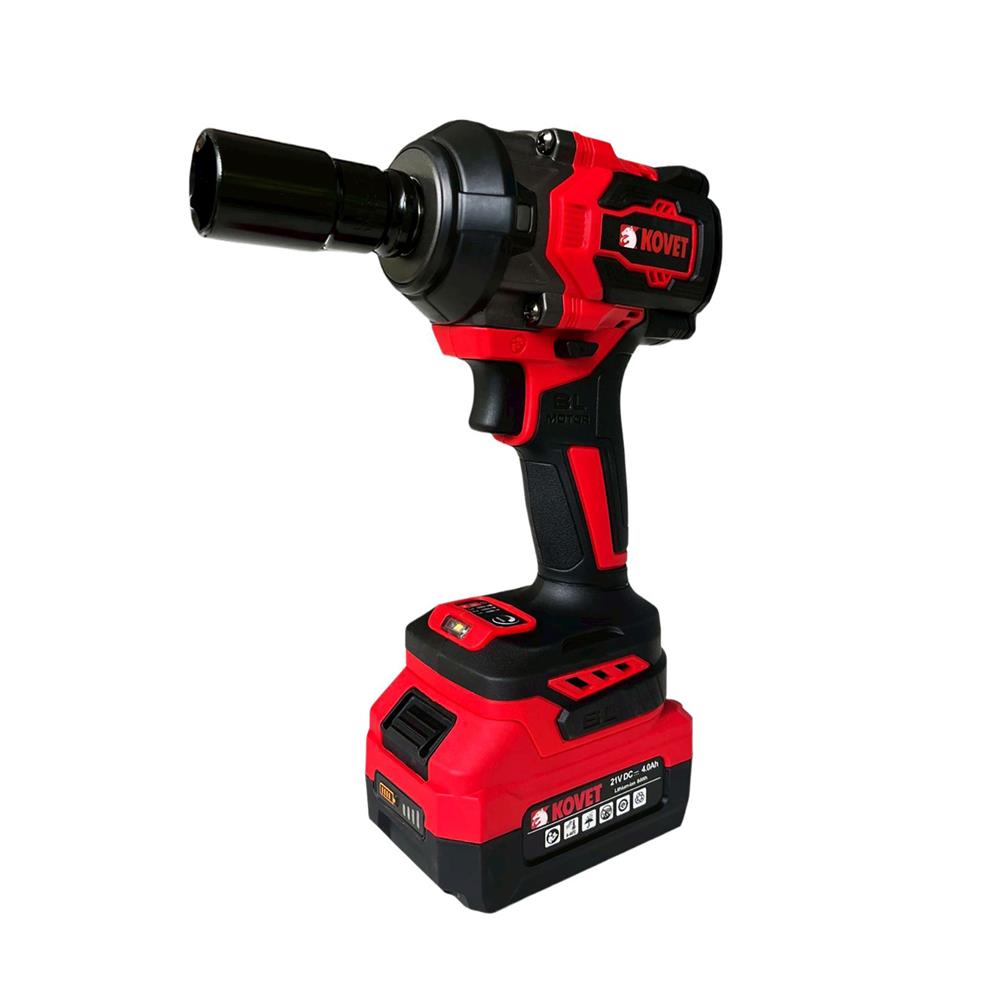 บล็อกกระแทกไร้สาย (พร้อมแบตเตอรี่) KOVET KD7801 21 โวลต์