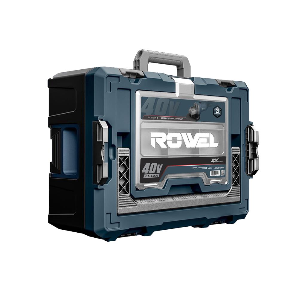 เครื่องเจียรไร้สาย 4 นิ้ว (พร้อมแบตเตอรี่) ROWEL DGD100ZX 40 โวลต์